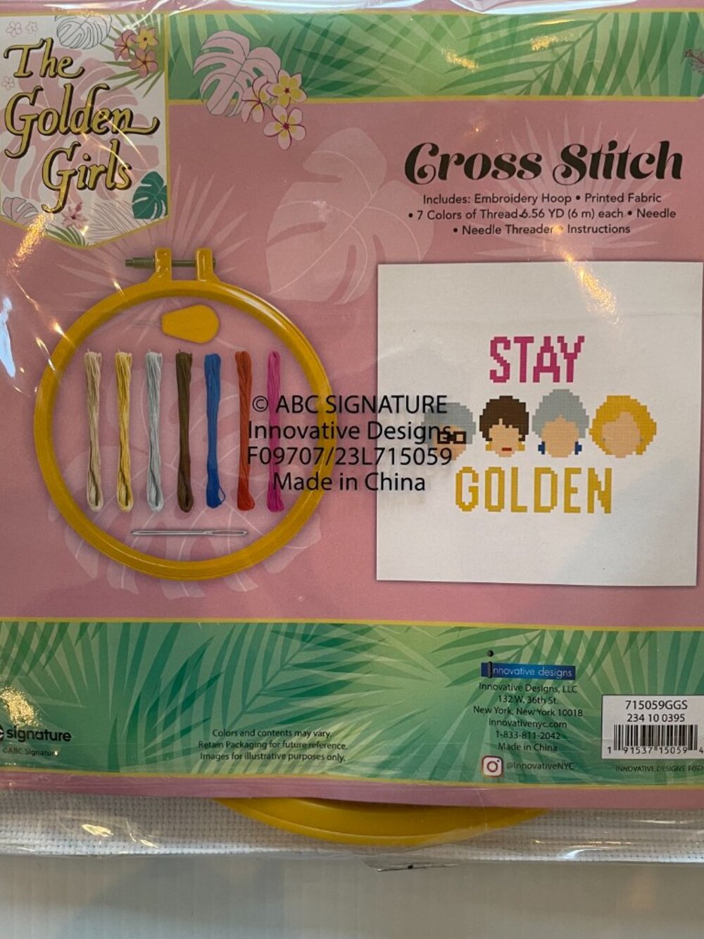 The Golden Girls Stay Golden Cross Stitch Kit | Craft Kit | NWT - Picture 2 of 2